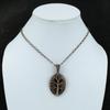 Tree Of Life Tourmalinated Quartz Pendant Copper Wire Wrapped Gemstone Pendant Handmade Pendant Copper Wire Wrapped Jewelry Pendant For Gift