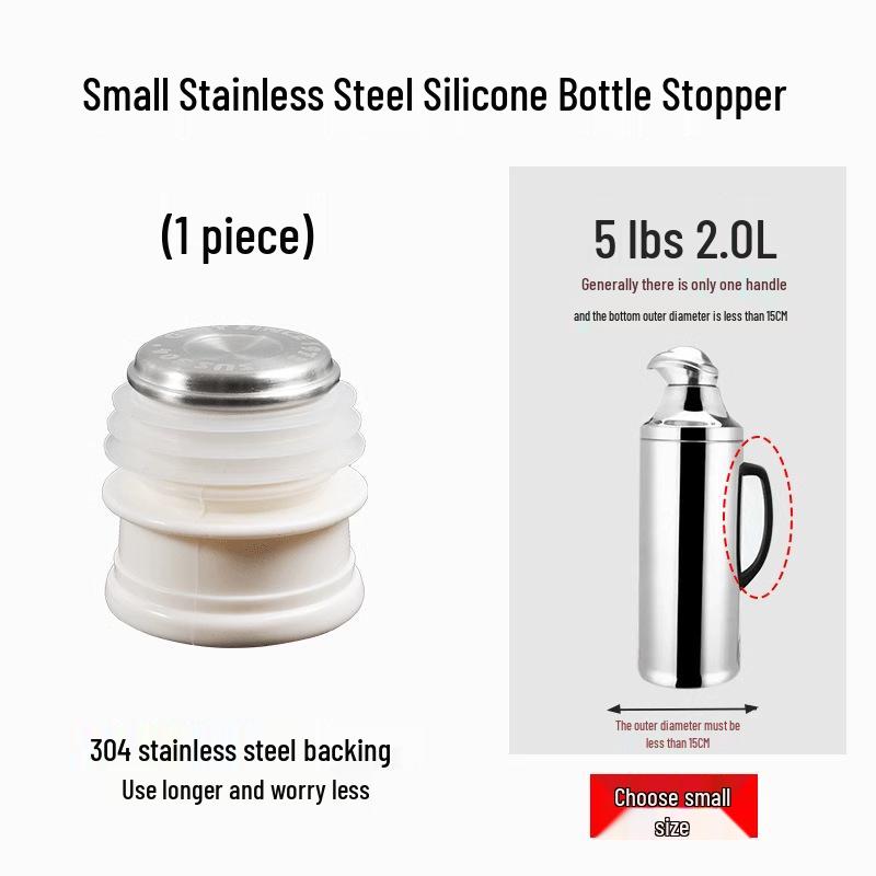 304 Stainless Steel Single Layer Vacuum Kettle - 1.6L Household Thermos with Spout