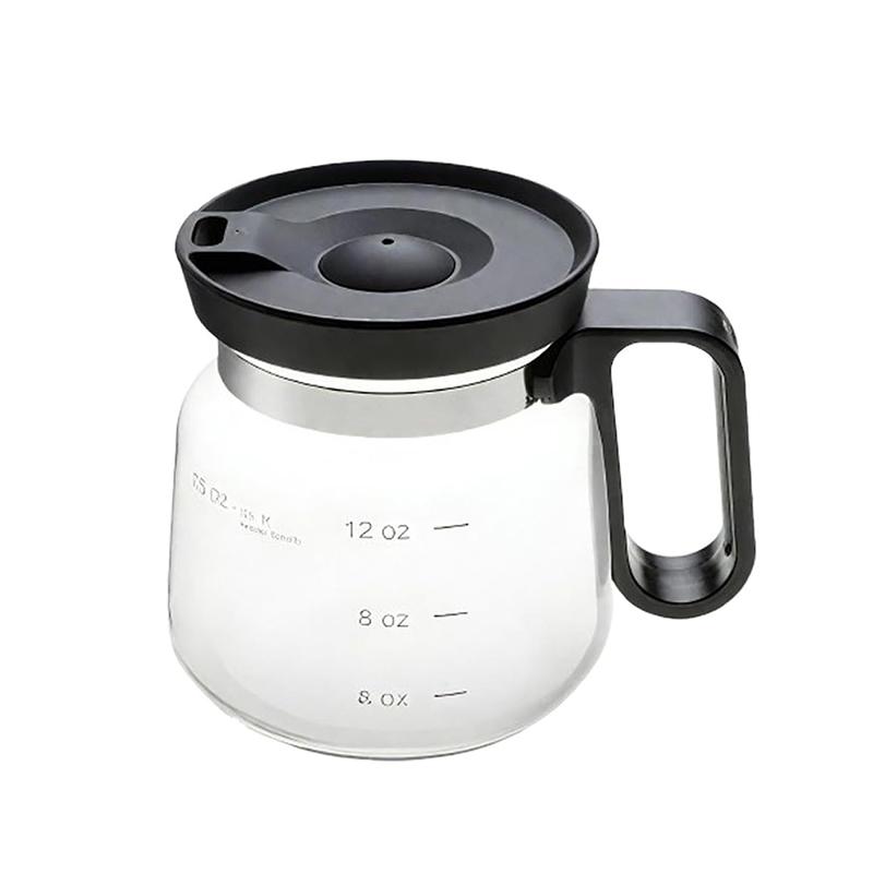 Стеклянная кофейная кружка 16 унций, выполненная в форме кофейника, мини-термостойкая, большой вместимости, прозрачная чашка с дорожной крышкой, подарок