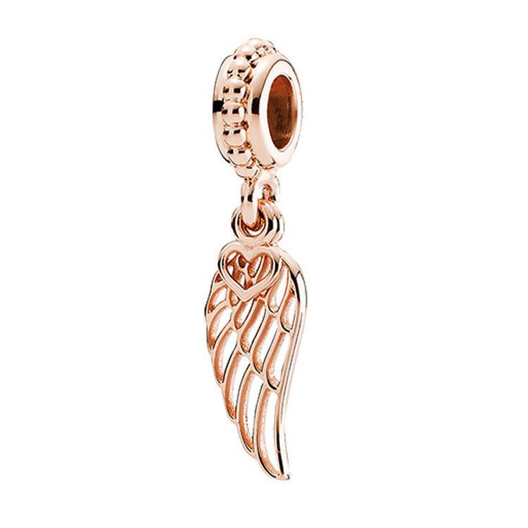 925 Silver Winged Angel Charm Pendant For Bracelet Female Jewelry Exquisite Gifts