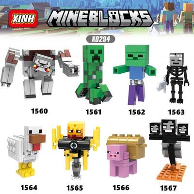 Строительные блоки Mine Craft, игрушки, минифигурки, детский подарок X0294