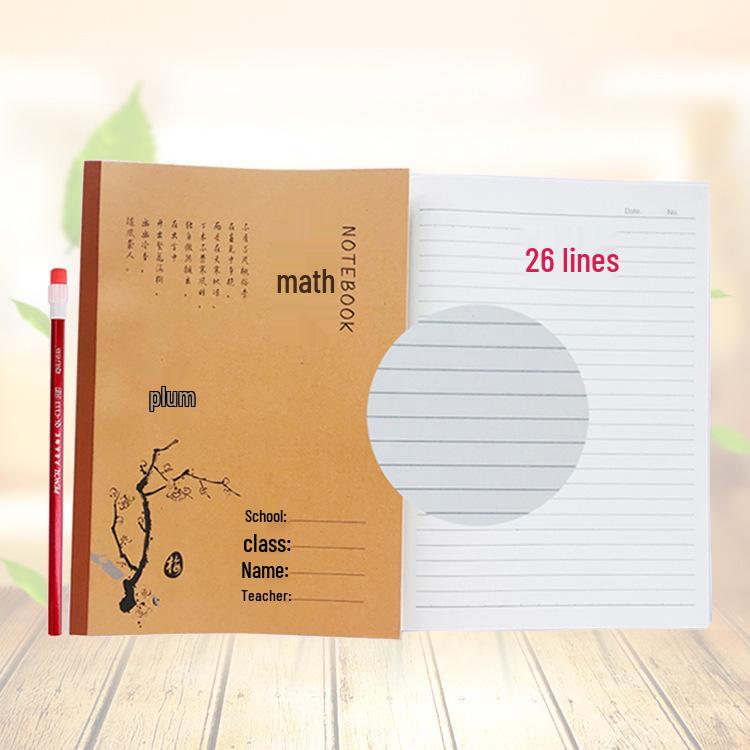 Большой блокнот из коровьей кожи 18 карат для языковых занятий в начальной и средней школе