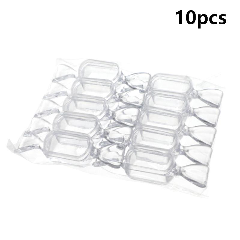 10 шт./компл. мини-пластиковая прозрачная коробка для конфет, симпатичный контейнер для хранения в форме конфет для украшения свадебного детского душа