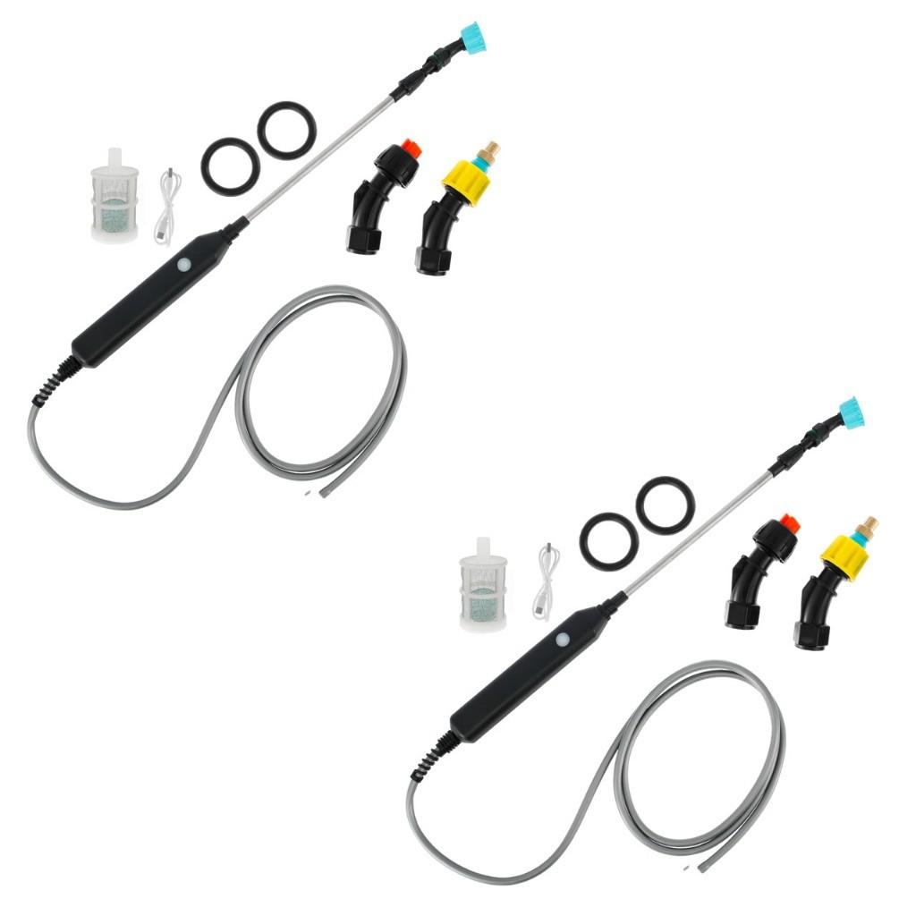 Portable Electric Garden Sprayer Yard Lawn USB Rechargeable Plant Spray Mister Telescopic Watering Spray Irrigation Tools