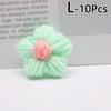 10pcs Hand-knitted Flower Applique Sew On Patches Floral Applique Decor For Clothes Shoes Hats Craft Diy Hair Clip Wedding Decor