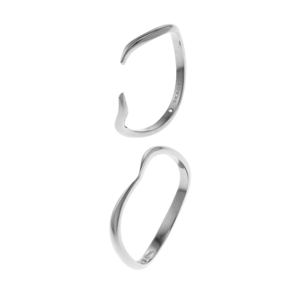 Женское кольцо ESSENTIAL WAVES из нержавеющей стали [Skagen], SKJ17940406.5