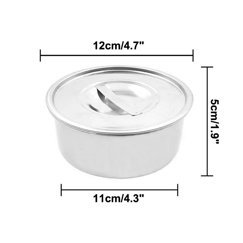 Stainless Steel Steamed Egg Bowl Ramen Rice Fruit Salad Stew Bowls With Lids Soup Cup Food Container Kitchen Tableware Supplies