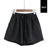 2022 Women's High Waist Cotton & Linen Slim Loose Shorts - Large Size, Lightweight, Elastic Waist Casual Hot Pants