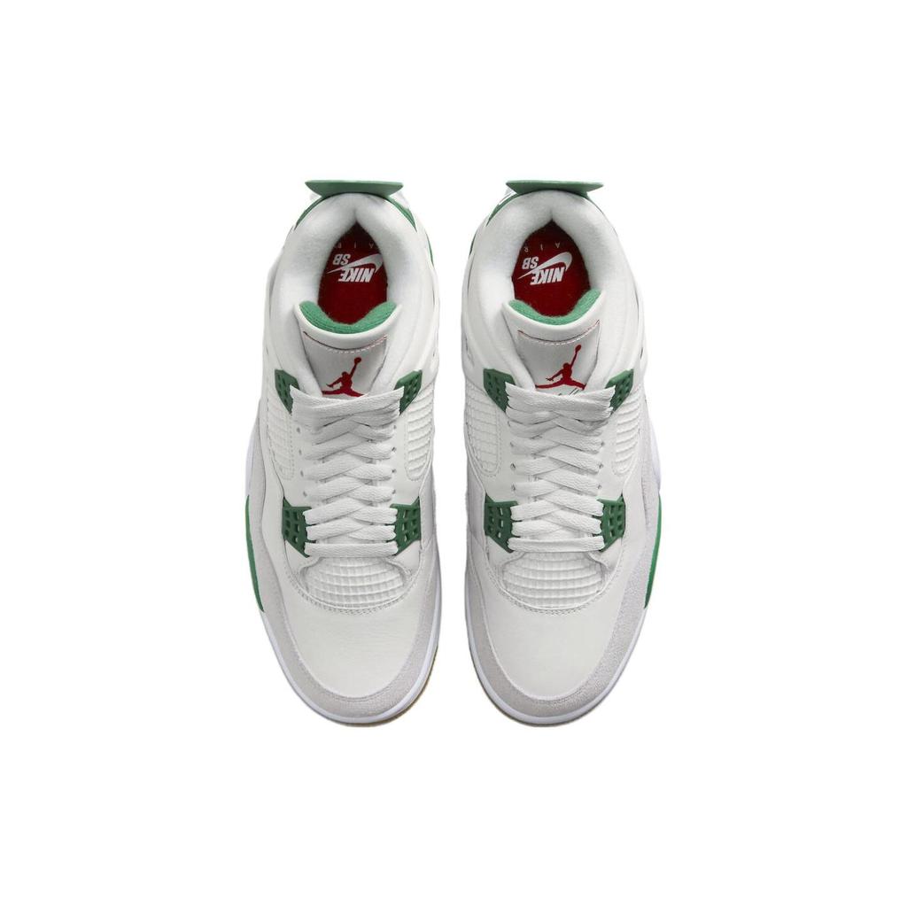 Air Jordan 4 Retro SP Pine Green Unisex Sneakers White Sail Neutral-Grey DR5415-103