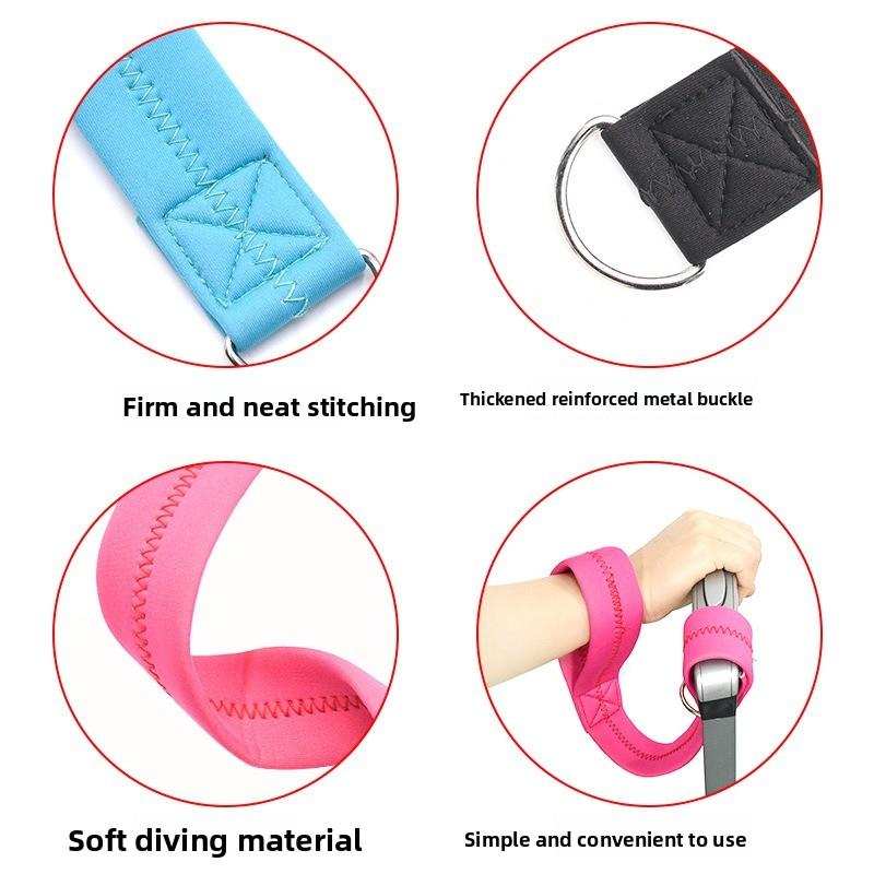 Black Baby Stroller Straps with Soft Padded Handle Anti Slip Wristband Security-Accessory