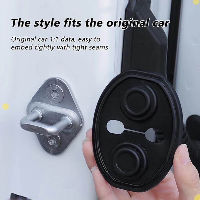 Car Door Closing Shockproof Silicone Cushion Mute Shock Absorber Protective Covers Mute Buffering Cushion Accessories Interior Mirrors 6