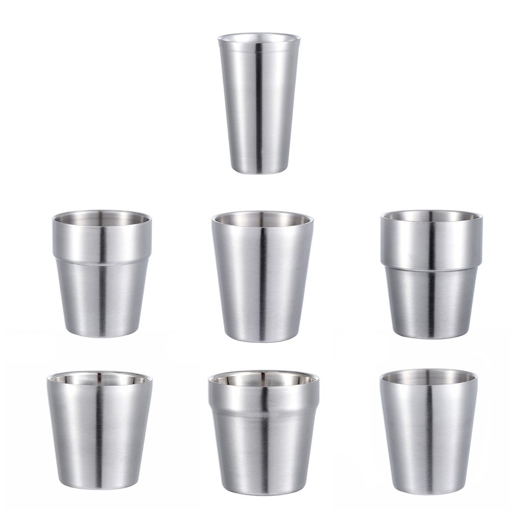 Портативная посуда для холодных напитков, кружка для кофе с двойными стенками, чашка из нержавеющей стали, чайные чашки, кувшин для воды