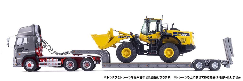 Platz X Kencraft Scale Hino Profia SS 6x4 High Roof Light Gunmetallic Current Model Painted Diecast Model KK1300SSGM 1/50