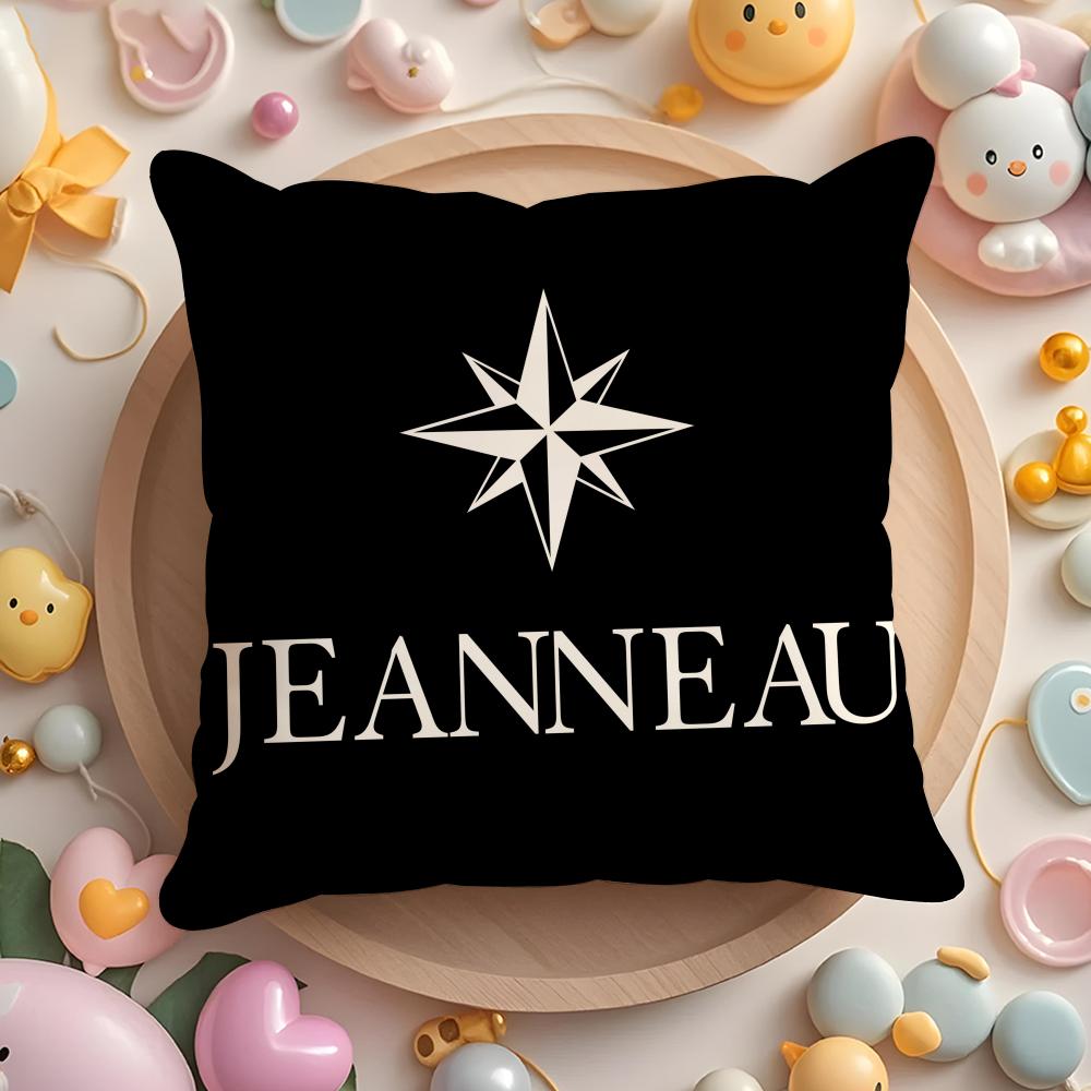 Чехол на подушку с логотипом J-Jeanneau Yachts для дома и автомобиля, многоцелевой - Двусторонний, Мягкий и прочный для ежедневного использования