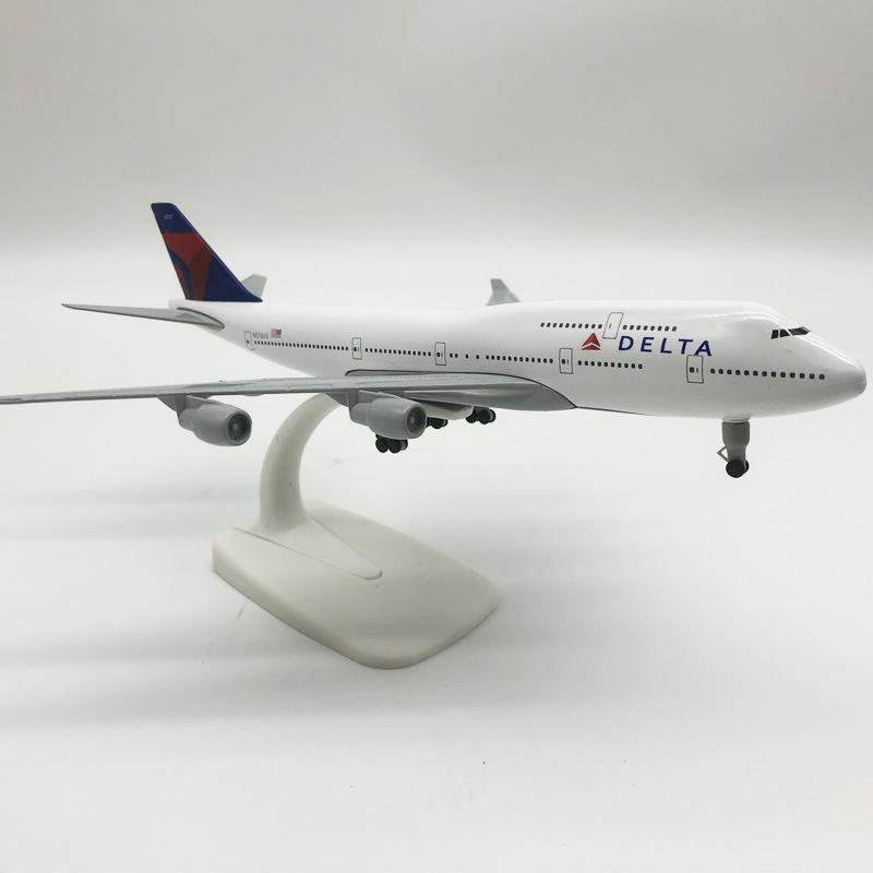 Масштабная модель самолета 20 см Металлический сплав Для модели Delta Aviation 747 B747 Модель самолета Статическое украшение Самолет