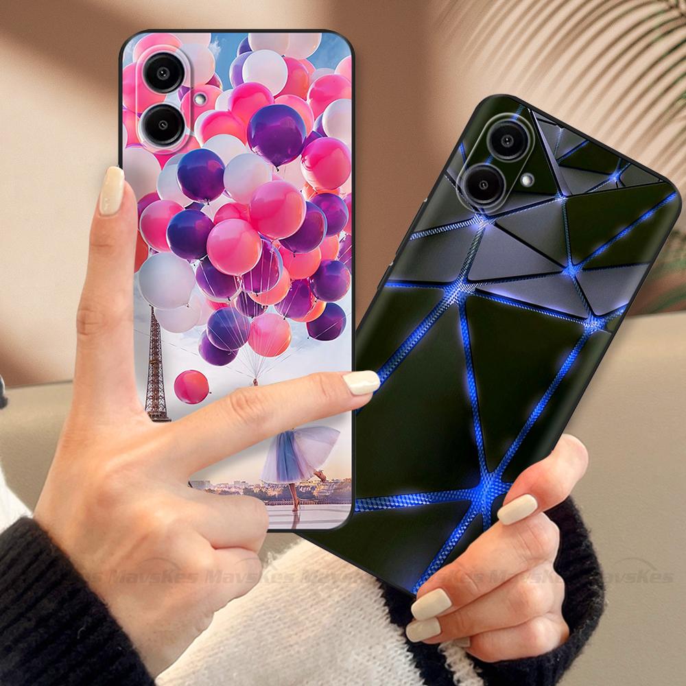 Чехол для Samsung A07 4G Красивый Цветок Защитный Противоударный Силиконовый Задний Чехол для Телефона Для Samsung Galaxy A07 Чехлы A 07 Fundas