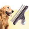 Dog Rake Deshedding Dematting Brush Comb Undercoat Rake for Dogs Cats Short Long Hair Pet Brushes Shedding with Double Row Pins
