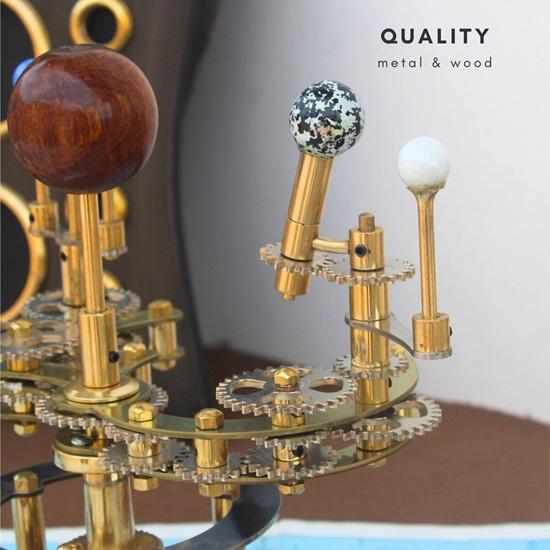 25.4 Cm  Solar System Orrery Art Masterpiece Decor, A Luxury and Unique Artwork One of a Kind Gift for Husband