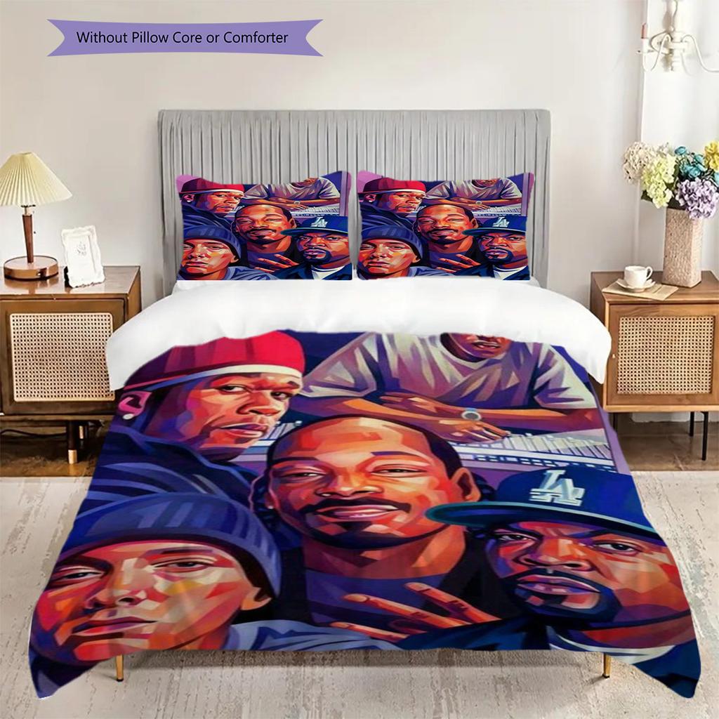 Rap Legends Visual Tribute Bedding 1 Duvet Cover 2 Pillowcase Without Core Christmas Birthday Gift Duvet Cover And Pillowcase Bedding Set