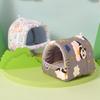Гамак-кровать для хомяков, игрушка, домик-укрытие для мелких животных, подвесная кровать с милым принтом, декор для среды обитания белок, шиншилл