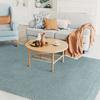 Tapis artisanal en jute et coton chenille gris clair 160x230