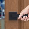 Dummy Door Lever, 2 PCS Non-Turning Single Side Push/Pull Handle, Contemporary Square Door Lever Set, Reversible for Right and Left Sided Doors,For