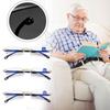 Frameless Presbyopia Eyeglasses Ultralight Square Frame Reading Men's Optical +400 Glasses Lens G2N6