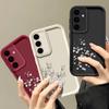 Little Fresh Floral Phone Cover For Samsung S25 S24 FE S23 S22 Ultra S21 A55 A35 A54 A34 A53 A14 Shockproof Soft Silicone Lens Protection Bumper Case