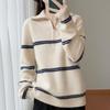 Women Sweater 100% Wool TIDENOVEL Turtleneck Knit Pullover Turn-down Collar Thick Winter Jumpers Female Knit Tops