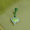 Милый динозавр пирсинг пупка циркон сердце клубника кольцо для пупка для женщин украшение для пирсинга тела отдых досуг пляжные украшения