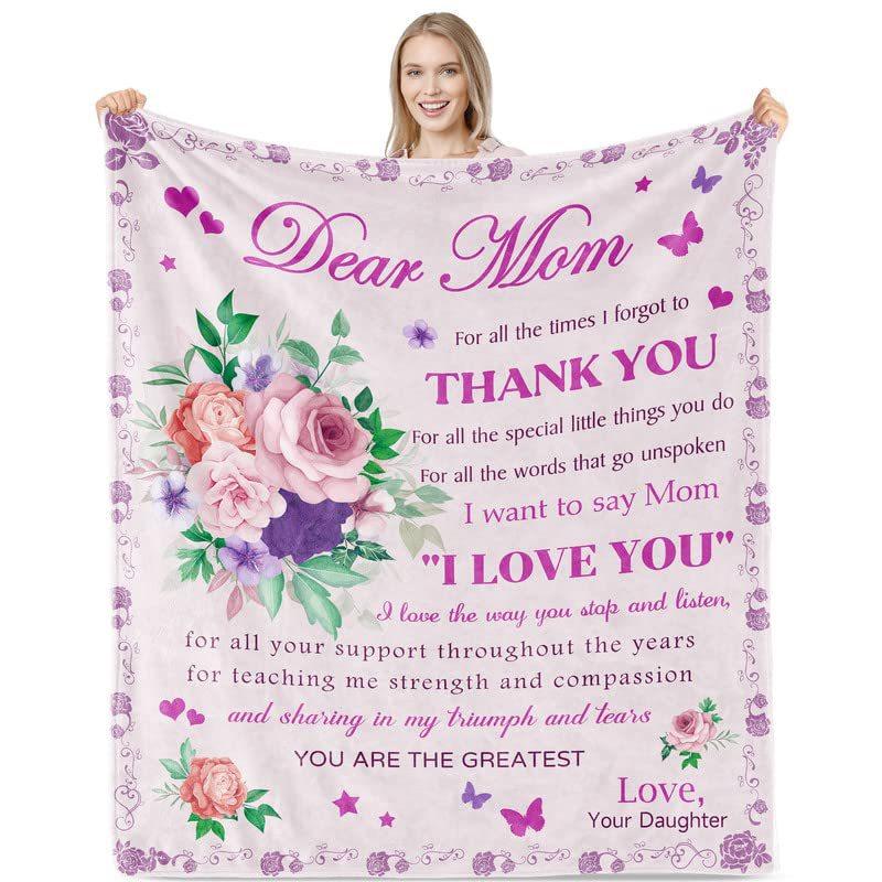 Фланелевый узор с цифровым принтом, конверт для письма матери, подарочное одеяло