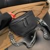 High Quality Solid Color Genuine Leather Waist Bag For Women  Luxury Cowhide Women's Shoulder Crossbody Bag Female Chest Bag