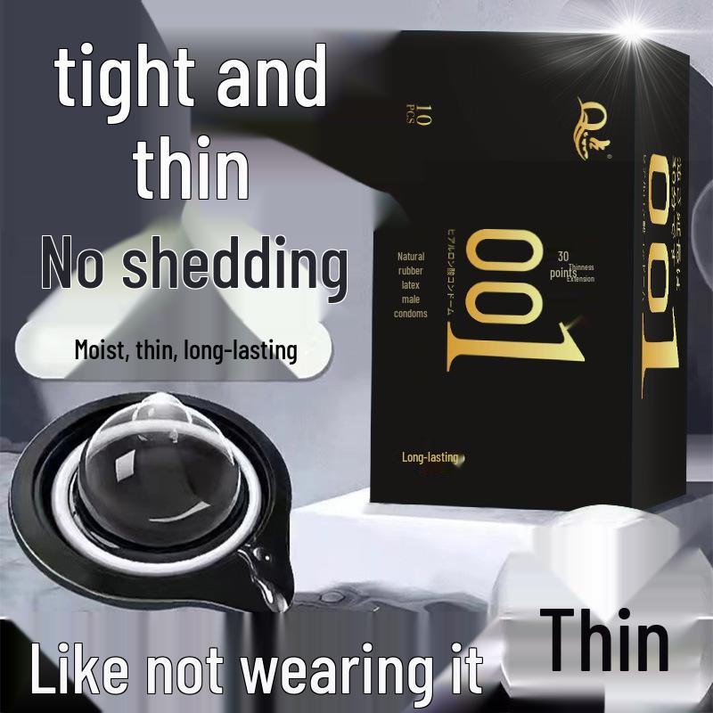 Q Point 369 Large Particle Thickened Desensitizing Condoms - Long-Lasting Delay for Men’s Safety by John Super Bird