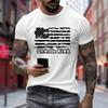 Men's Printed Short Sleeve T-Shirt Men's Loose Casual Short Sleeve Top