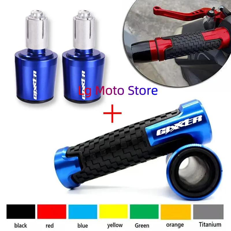 For Suzuki gixxer 150 250 sf gixxer 155 2025 CNC Motorcycle Accessories 7/8"22mm Handle grips handlebar grip ends Plug