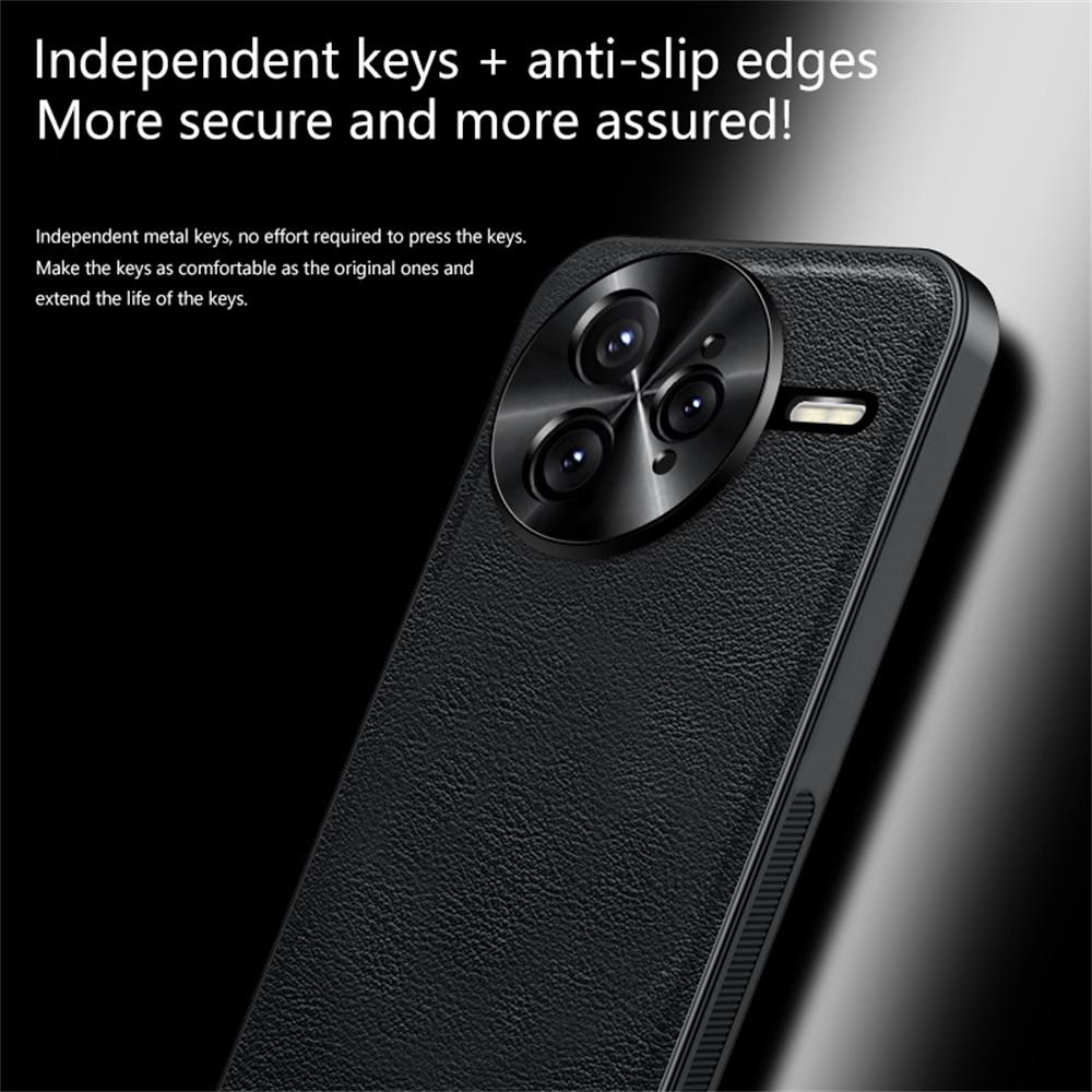 For Xiaomi Redmi K80 5G/Poco F7 Pro 5G Case PU+TPU+PC Phone Back Cover with Metal Lens Frame