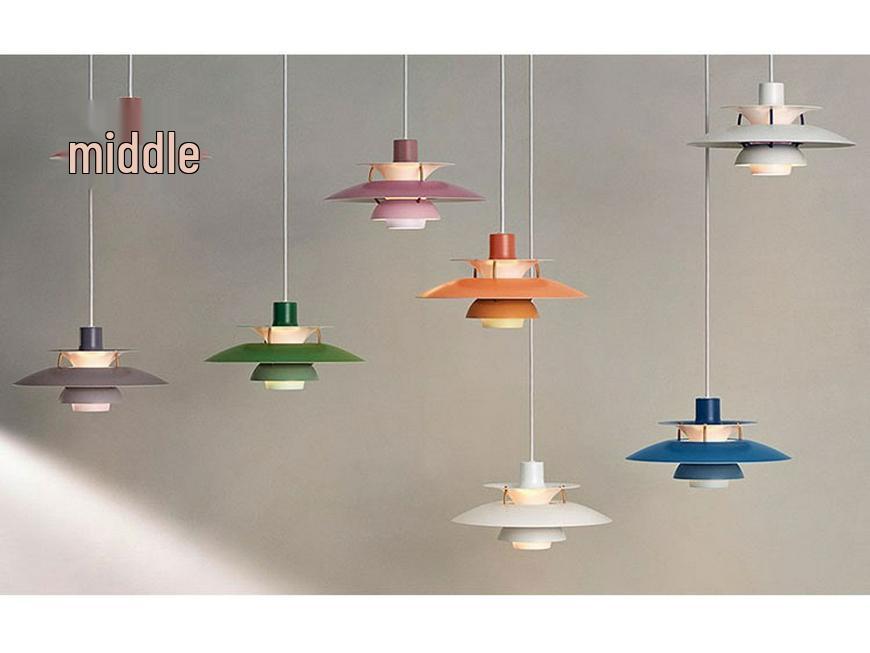 Скандинавский подвесной светильник PH5 - Современный минималистичный алюминиевый дизайн для гостиной, спальни и обеденных зон