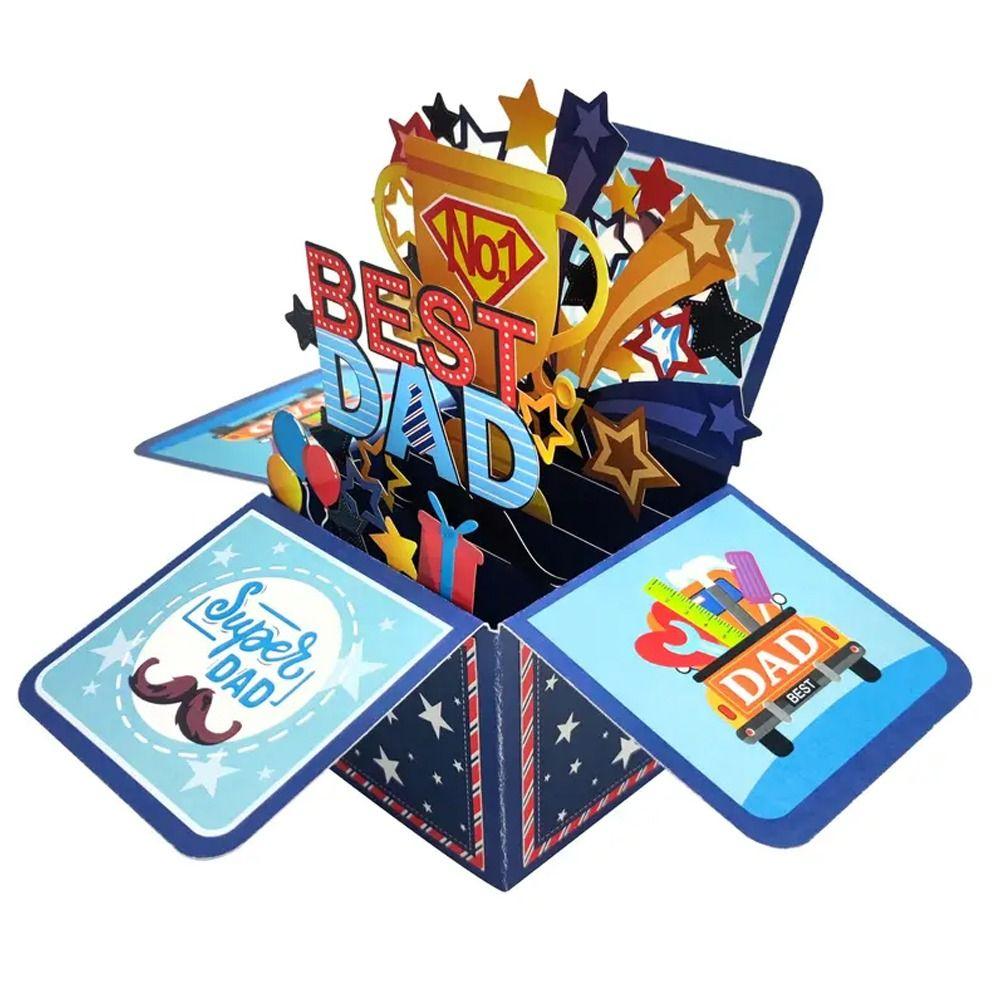 Wishing 3D Pop Up Birthday Greeting Card Colorful Flower Butterfly Mother's Day Cards Birthday