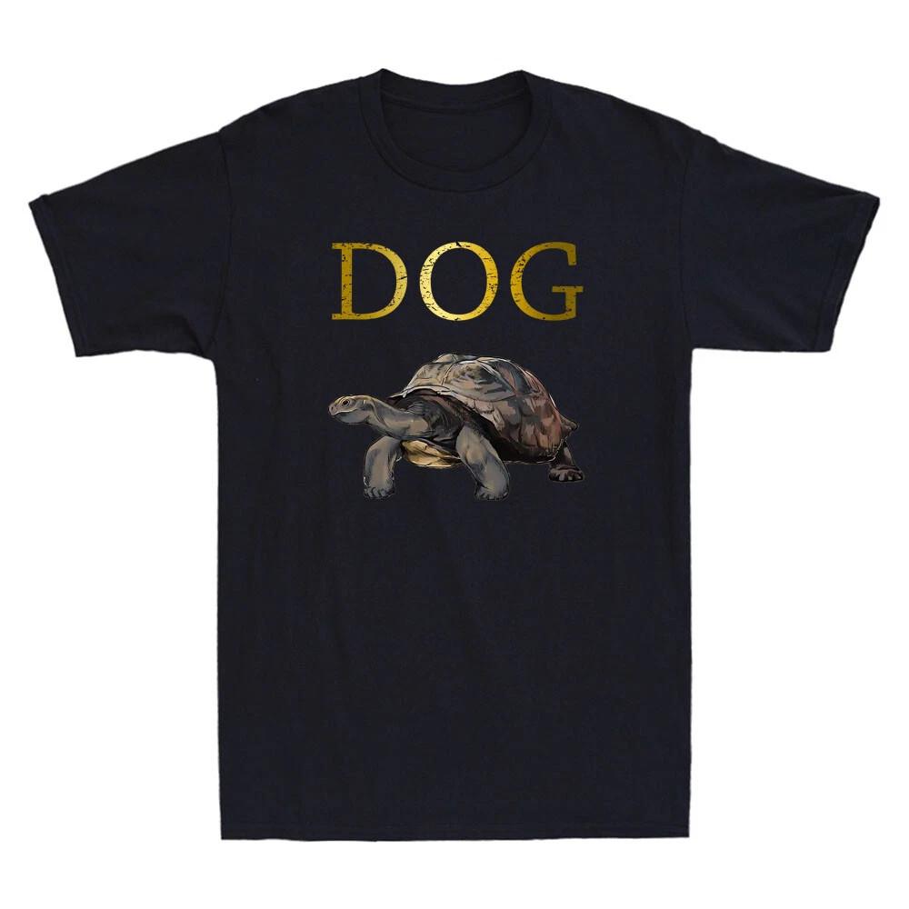 Turtle Dog Funny Turtle Animal Lover Gift Vintage Men's Short Sleeve T-Shirt Tee