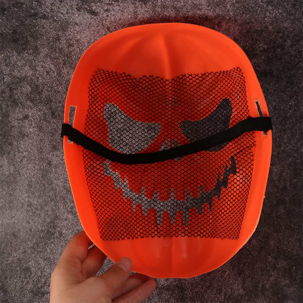Realistic Halloween Pumpkin Mask Spooky Full Face Mask Novelty Scary Pumpkin Mask Masquerade