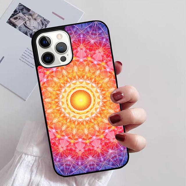 Mandala Flower Totem Phone Case For iPhone 17 Air 16 15 14 13 12 11 Pro Max Plus Max Cover Shell