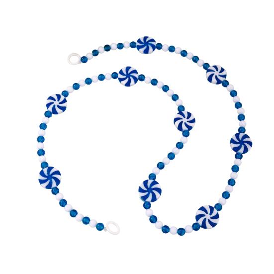 Рождественская конфетная гирлянда Пластиковая гирлянда из мятных конфет-бусин для рождественской елки, венка, камина, праздничные принадлежности для вечеринки