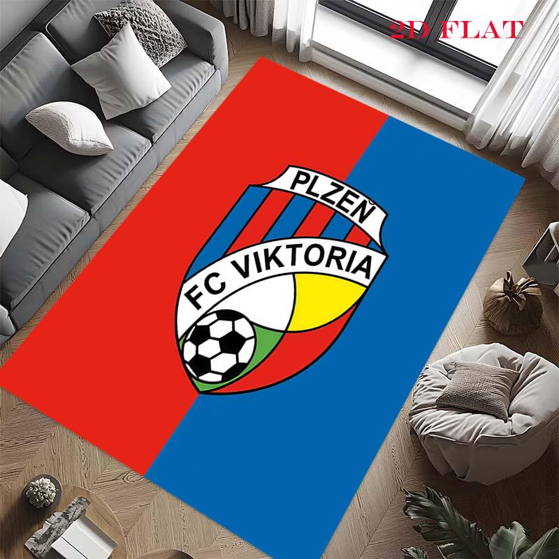 FC Viktoria Plzeň Carpet Rug for Living Room Bedroom Home Sofa Decoration,Kids play Nonslip Floor Mat