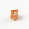 Mini Wooden Animal Figurine Hand Carving Wood Cat Dog Statues Painting Art Figurine Home Desktop Decoration Ornaments Gifts