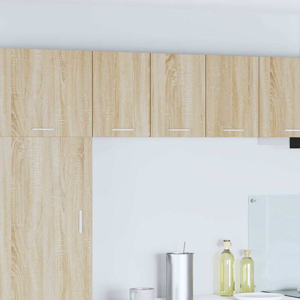 Wall Cabinet Sonoma Oak and White 30 x 31 x 40 cm