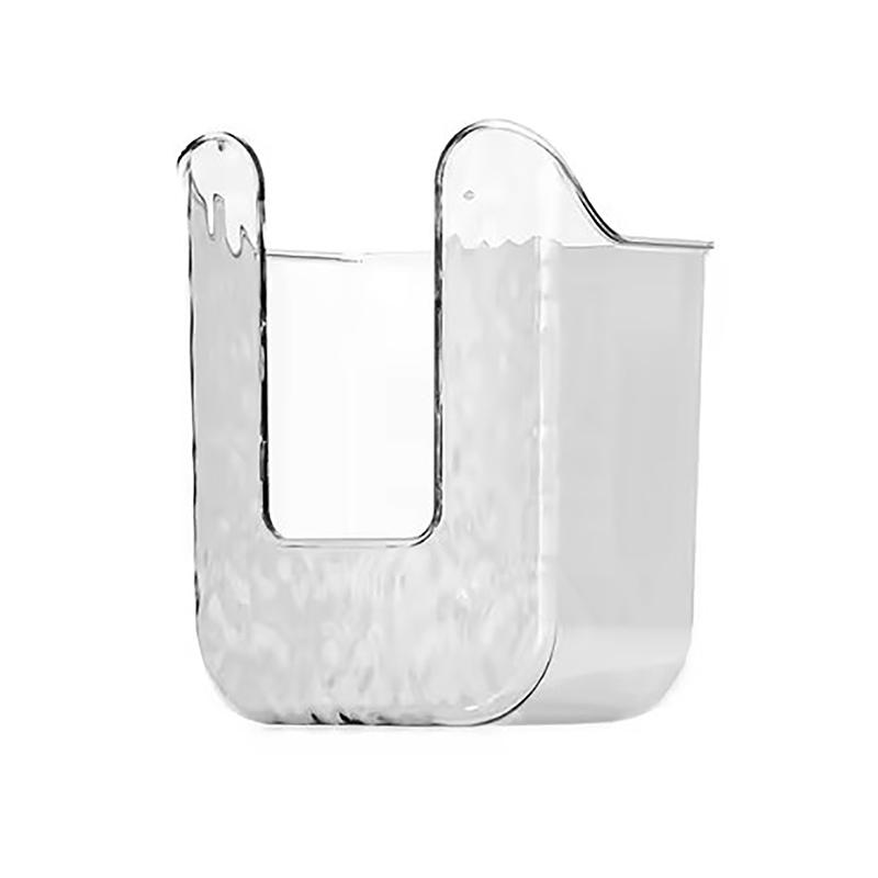 Plastic Wall Mounted Tissue Box Self-Adhesive Punch Free Paper Towel Holder Upside Down Space-Saving Napkin Container Bathroom