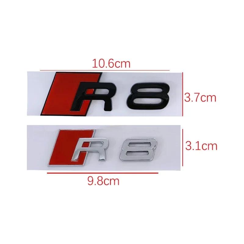 QR5 for M5 Sline S3 S4 S5 S6 S7 S8 R8 Small Big ABS Car Stickers Rear Trunk Badge Emblem Whole Body Decal Refitting Decoration