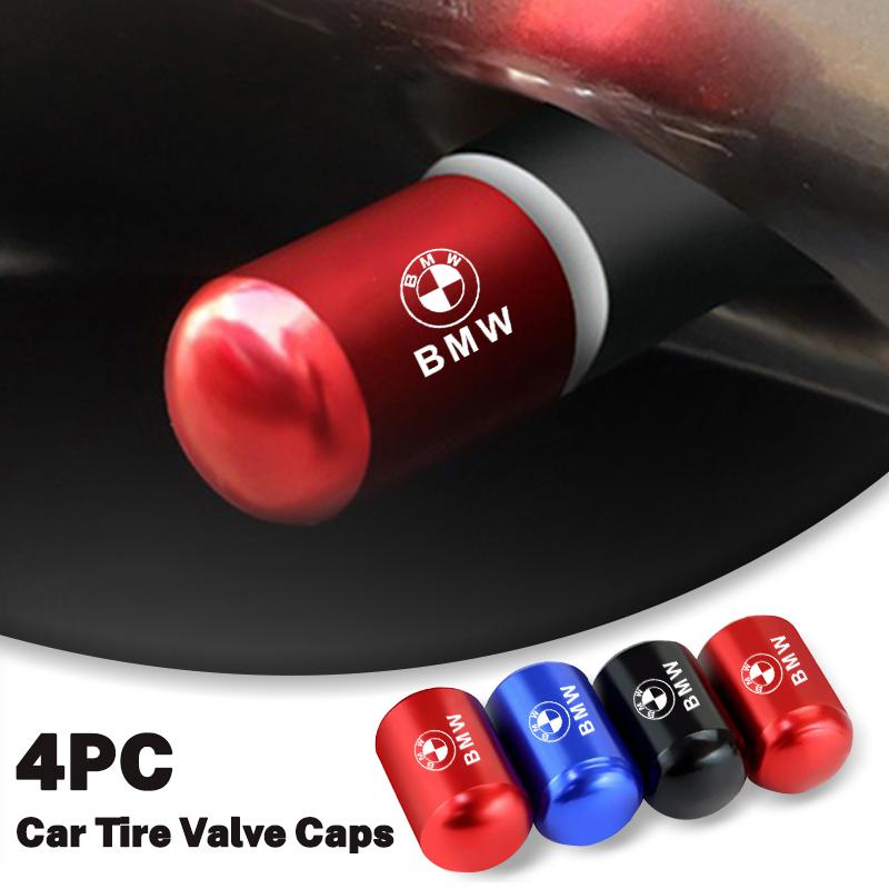 Tire Valve Stems Cap Car Style Wheel Air Valve Cover For BMW M Performance F20 F40 F22 F30 E90 F32 F06 F07 F46 E60 M5 Sticker A111