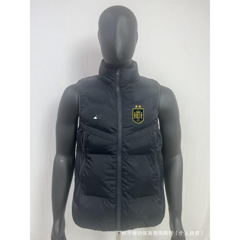 Waterproof Down Vest Men Women Outdoor Sports Warm-Up Training Jacket Football Team Fan Apparel
