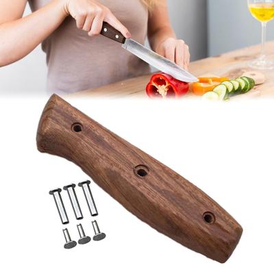 Ручка кухонного ножа Ручка для поделок Ручка шеф-повара Ручка для мясного ножа Деревянная ручка для ремонта ножа для дома Столовой